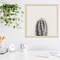 Haze Cactus Succulent Tall by The Creative Bunch Studio Wood Framed Wall Art Print